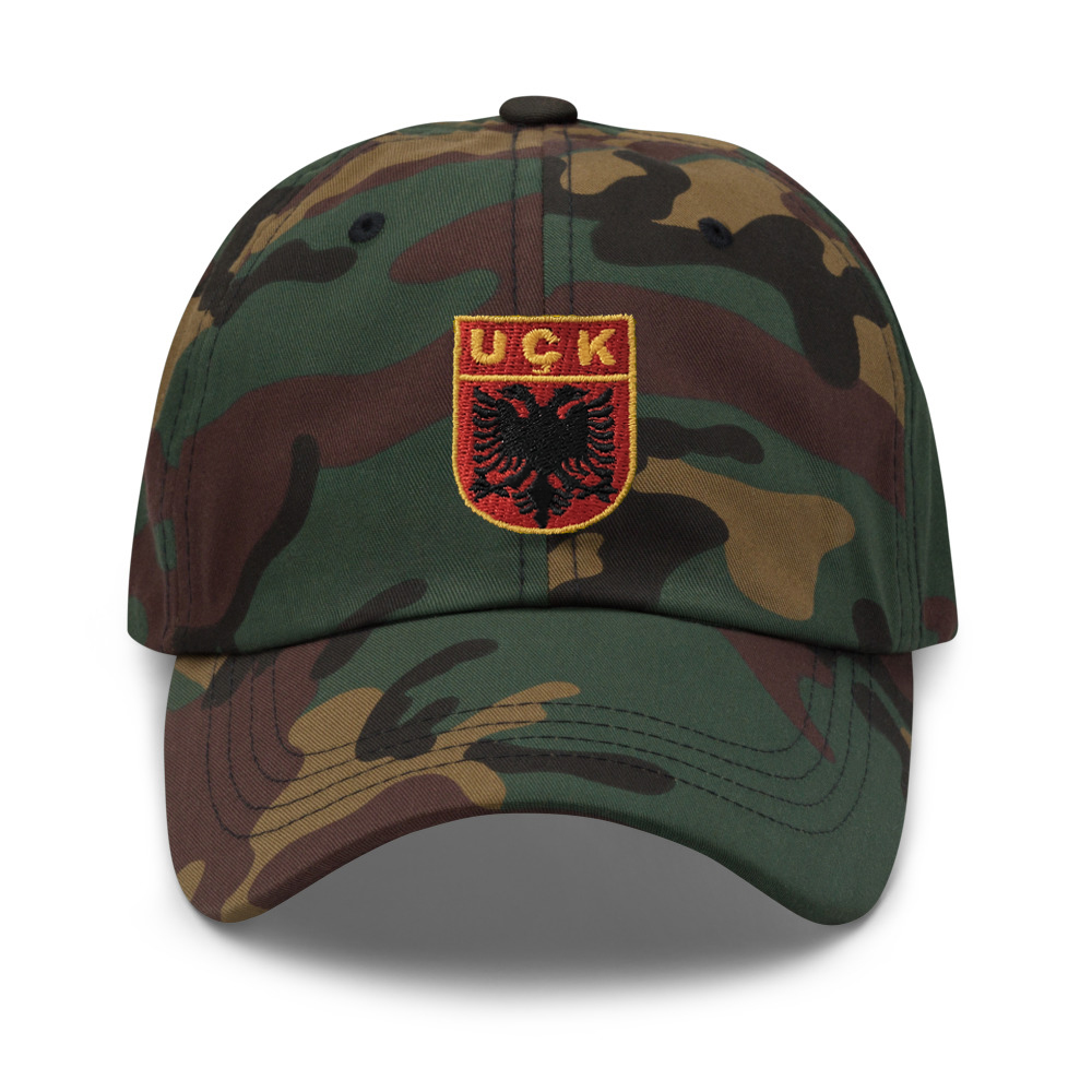 UÇK Embroidered Green Camo Classic Dad Hat