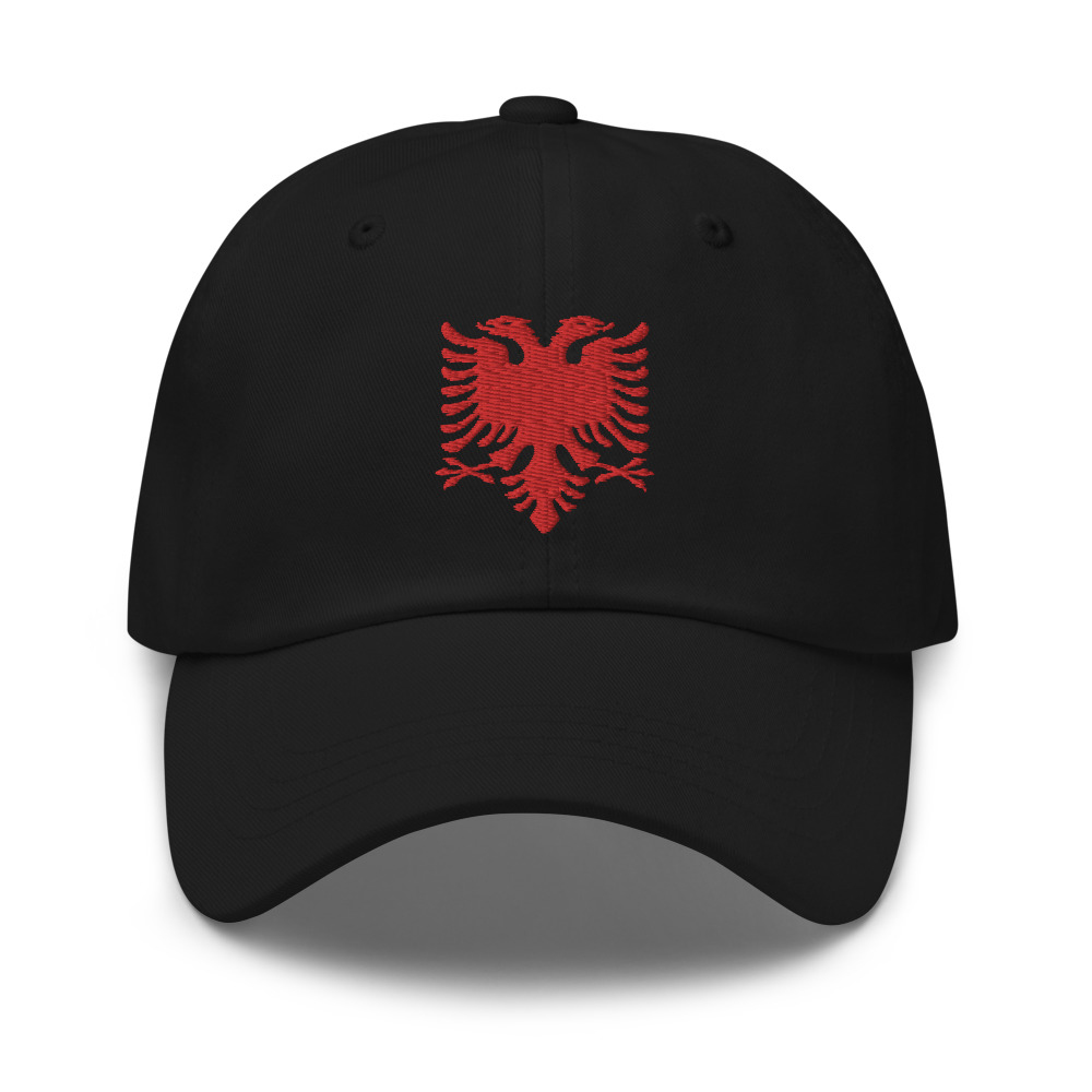 Albanian Eagle (red) Embroidered Classic Dad Hat