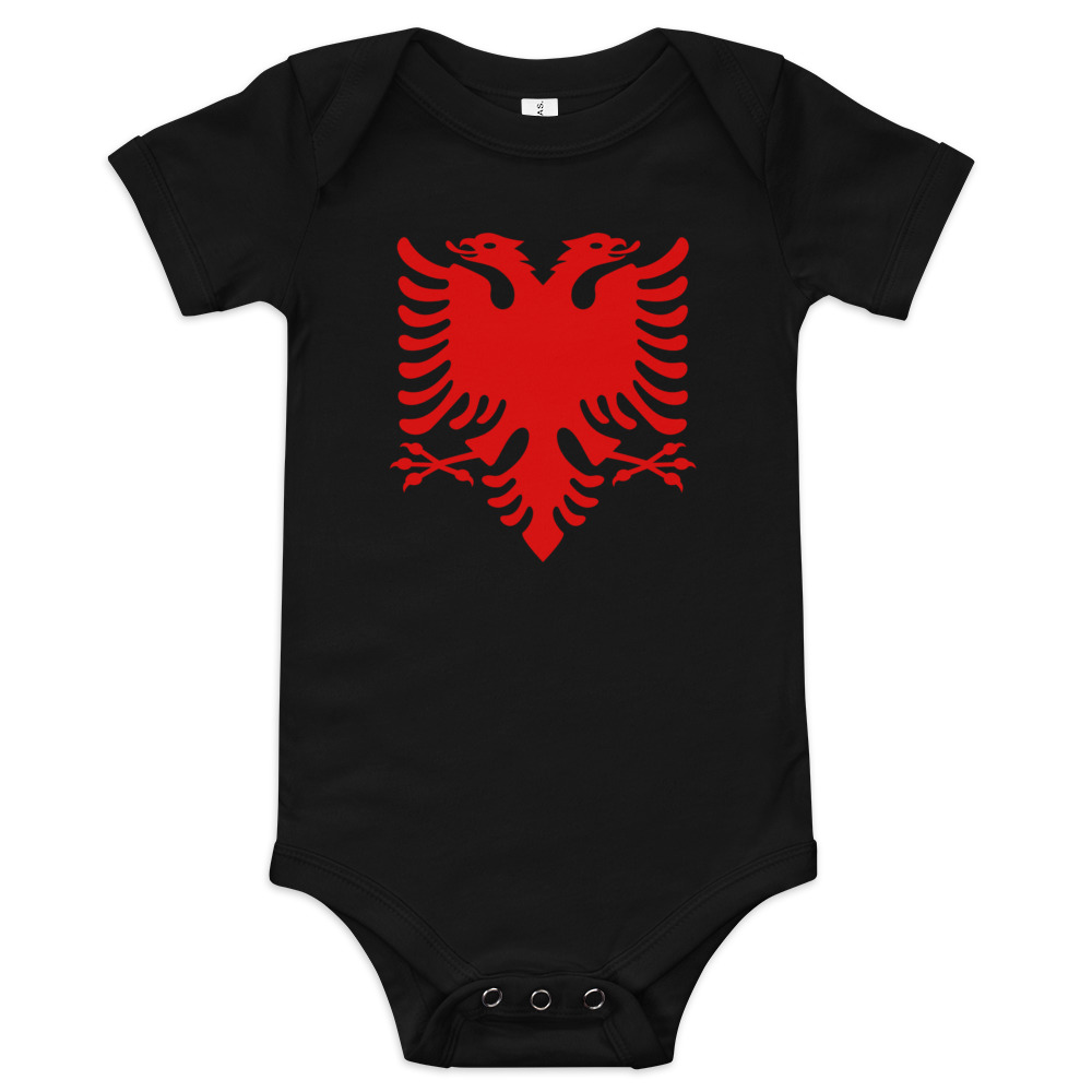 Albanian Eagle Baby Bodysuit Onesie T-Shirt