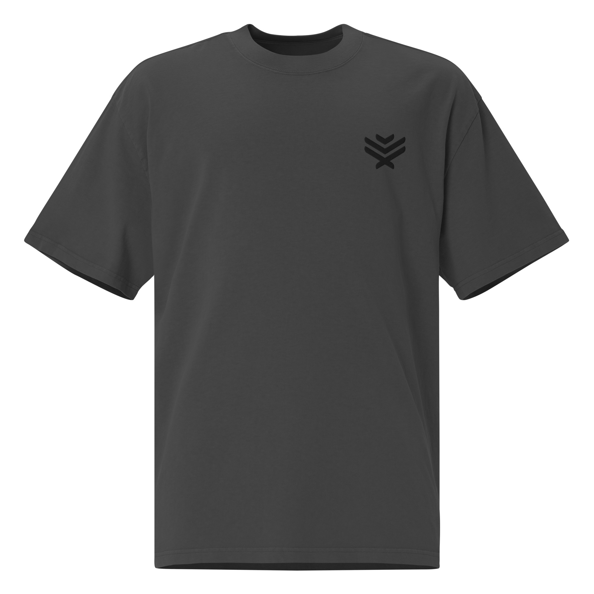 LIRIA Eagle Black Embroidered Oversized Adult T-Shirt
